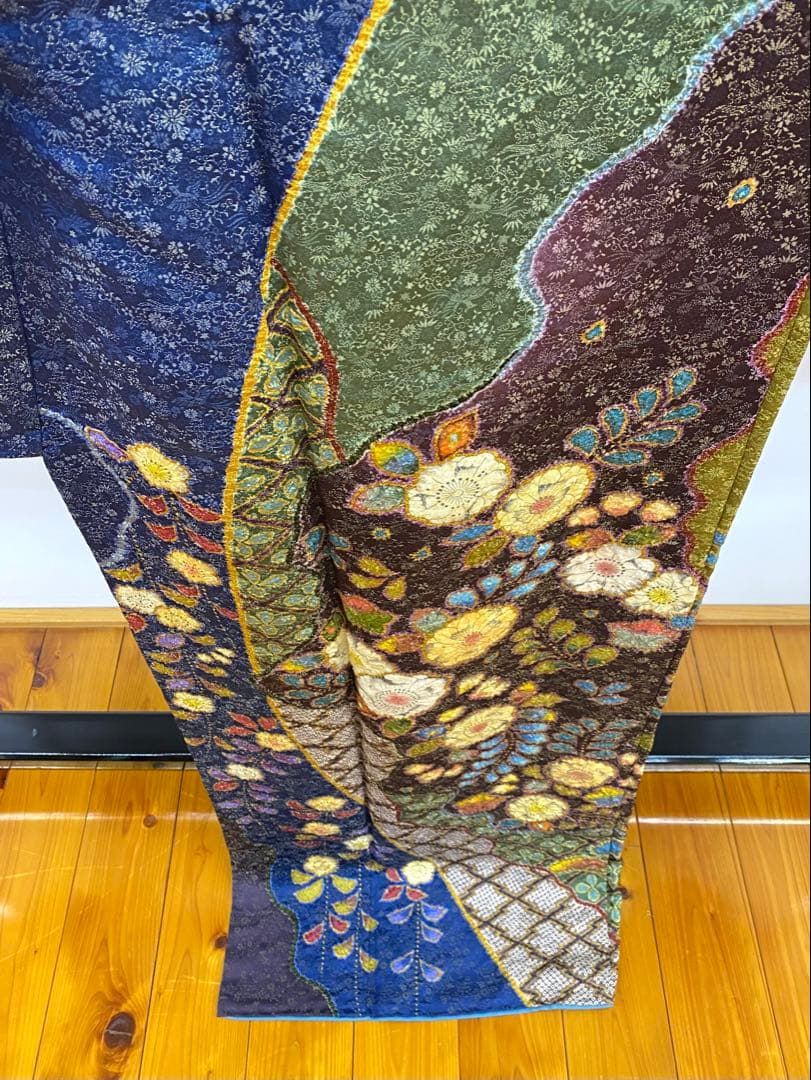 振袖 豪華 桐屋 翠山工房 金通し 金彩 絞り加工 身丈171cm 振袖 桐屋 翠山工房 絞り加工 辻ヶ花 豪華 金通し 金彩 身丈176cm