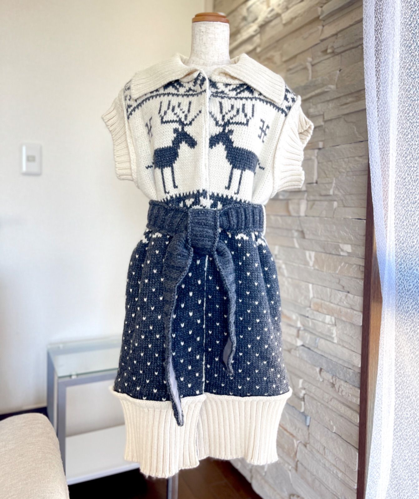 D&G ノースリーブニット ニットウェア ロングカーディガン