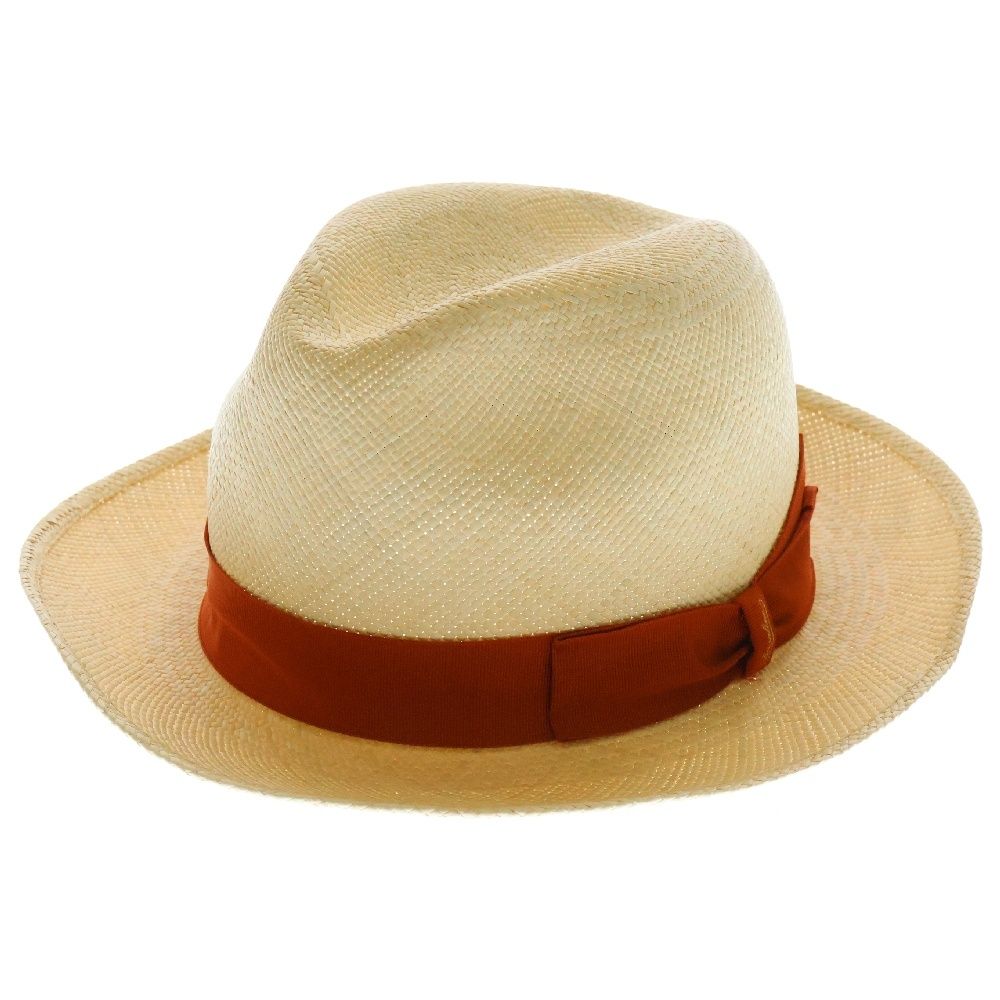 Borsalino ボルサリーノ パナマ キート ミディアムブリム ハット 帽子 ベージュ