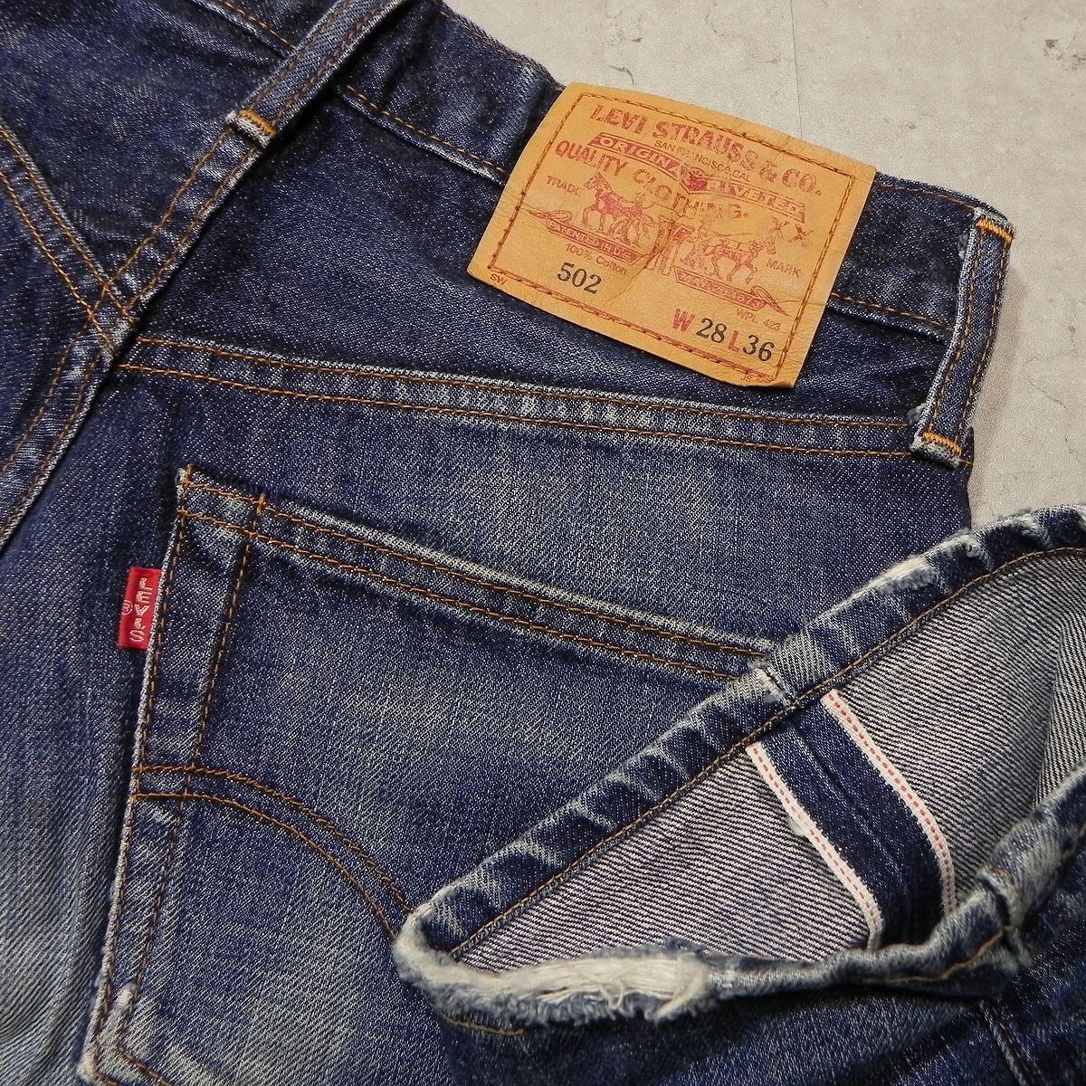 90's Levi's リーバイス 502xx 復刻 初期 デニム ジーンズ 90's 日本製 LEVI'S 502XX W30/約78cm 60年代復刻モデル 98年製