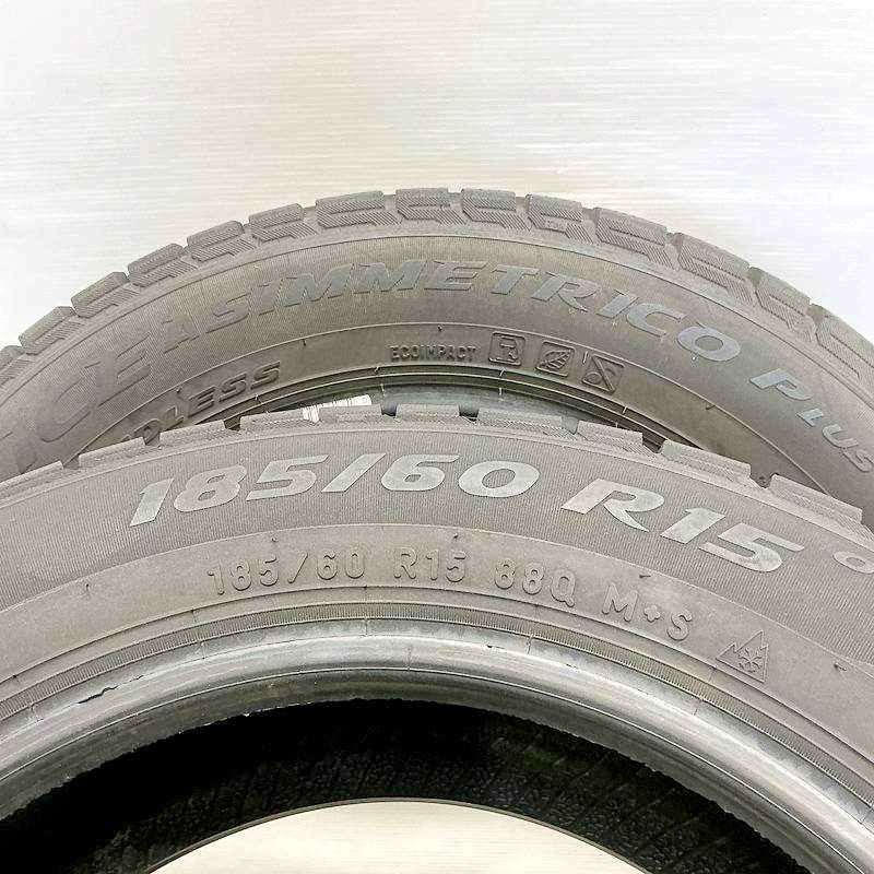 185 60R15 PIRELLI ICE ASIMMETRICO Plus 2本 スタッドレスタイヤ ピレリ アイス アシンメトリコ プラス シエンタ ベルタ ヴィッツ グレイス シャトル フィット などに タイヤ 15インチ WWW_NOITHATQUANGTHANH_NET
