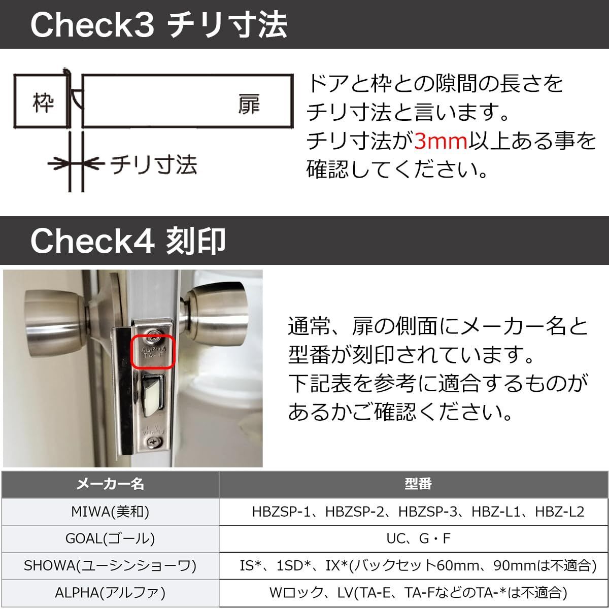 数量限定】万能型 ロック 勝手口 鍵付き 玄関ドア 交換 ディンプルキー レバーハンドル 左右勝手共通 ドアノブ LS-100  AGENT(エージェント) 交換手順書付 - メルカリ