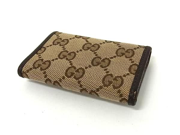 未使用品‼️GUCCI グッチ GGキャンバス ブラウン 6連 キーケース ◎グッチ 6連キーケース GGキャンバス ブラウン - メルカリ