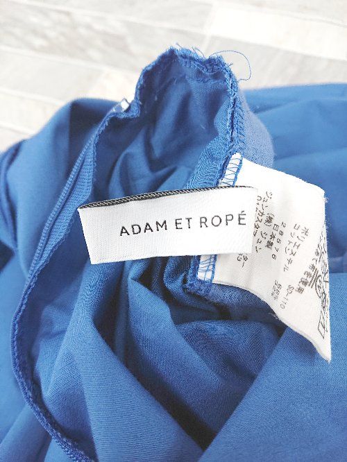 ◇ ⊂ ADAM ET ROPE' アダムエロペ ノースリーブ ロング丈 ワンピース サイズF ブルー レディース P  【1409090039034】