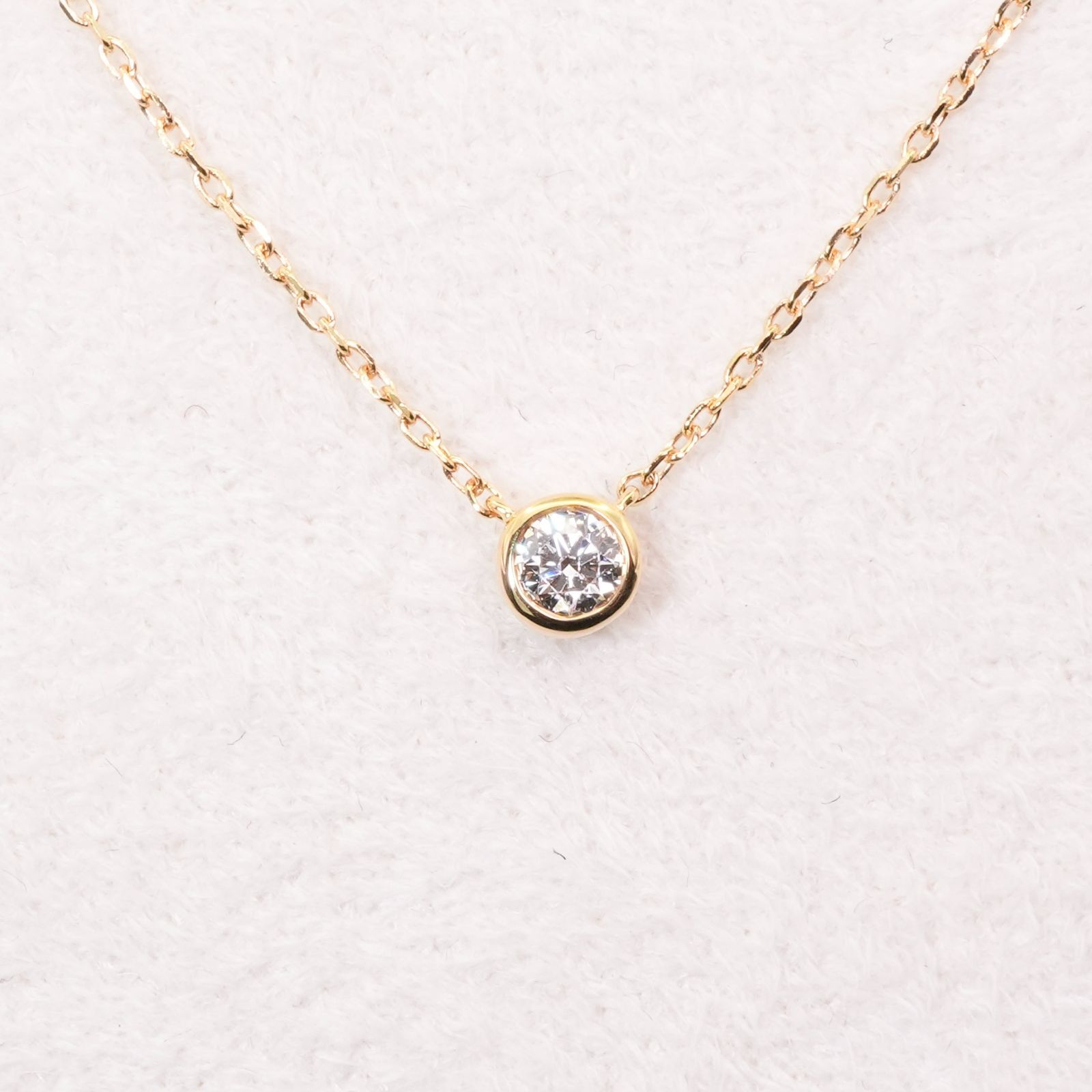 美品 ヴァンドーム青山 K18 ダイヤモンド 1P ネックレス/24-4031