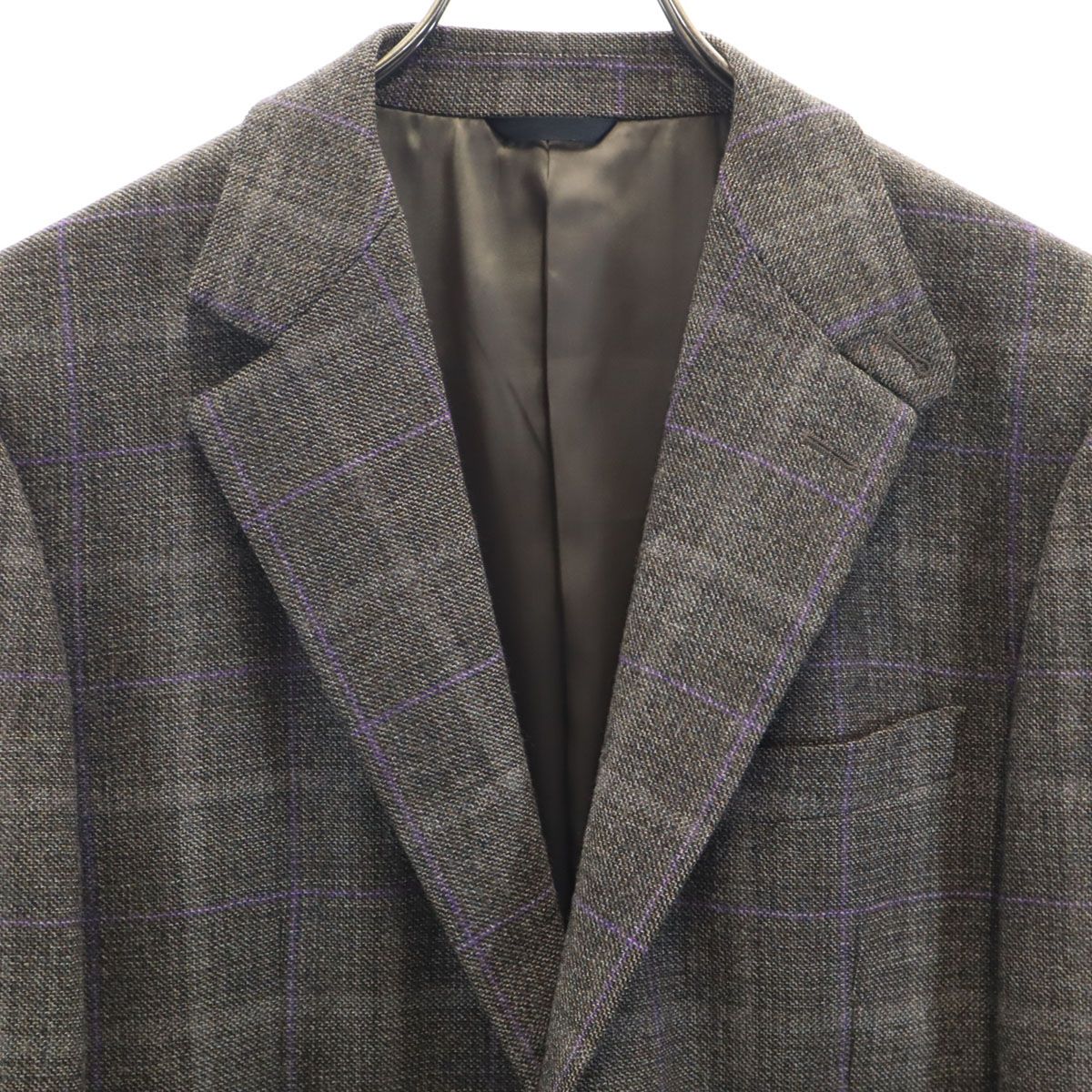 Pierre Cardin ピエールカルダン 日本製 チェック柄 ソフトツイード 