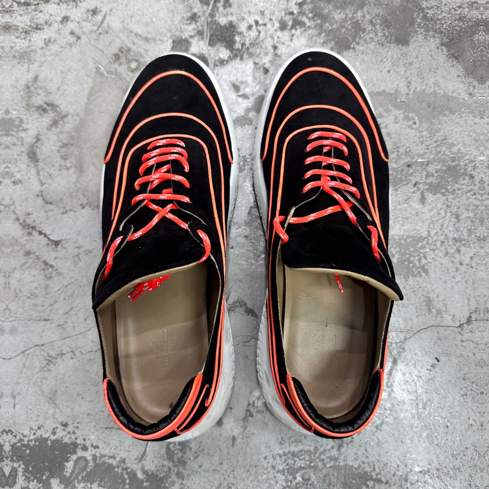HERMES 19SS ヴォルト スエード ローカット スニーカー 192509ZH