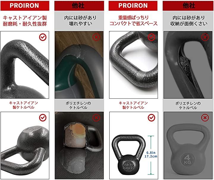 ジムや自宅に最適 16kg