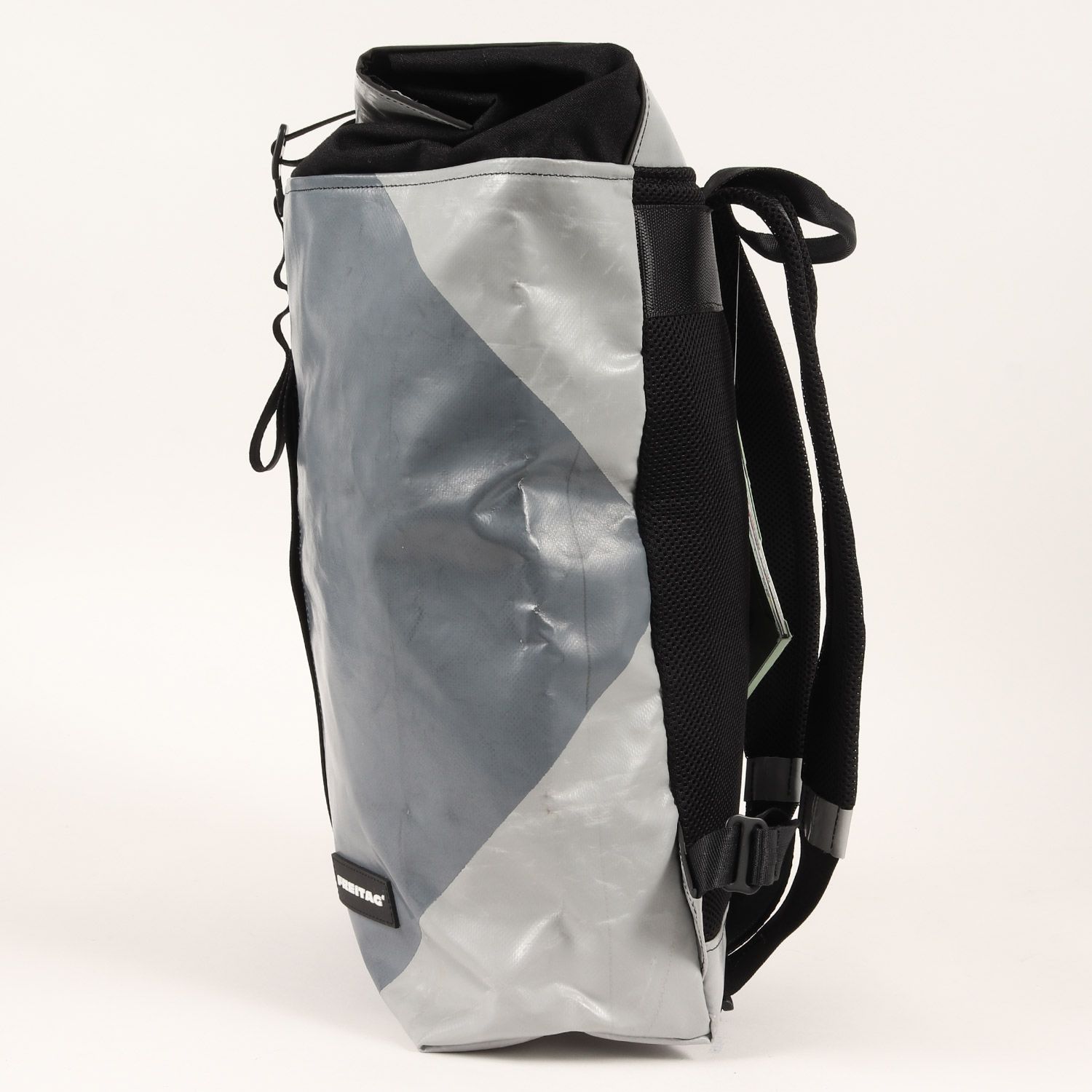 FREITAG 防水リュック ロールトップ グレーとブルー FREITAG 防水リュック ロールトップ グレーとブルー