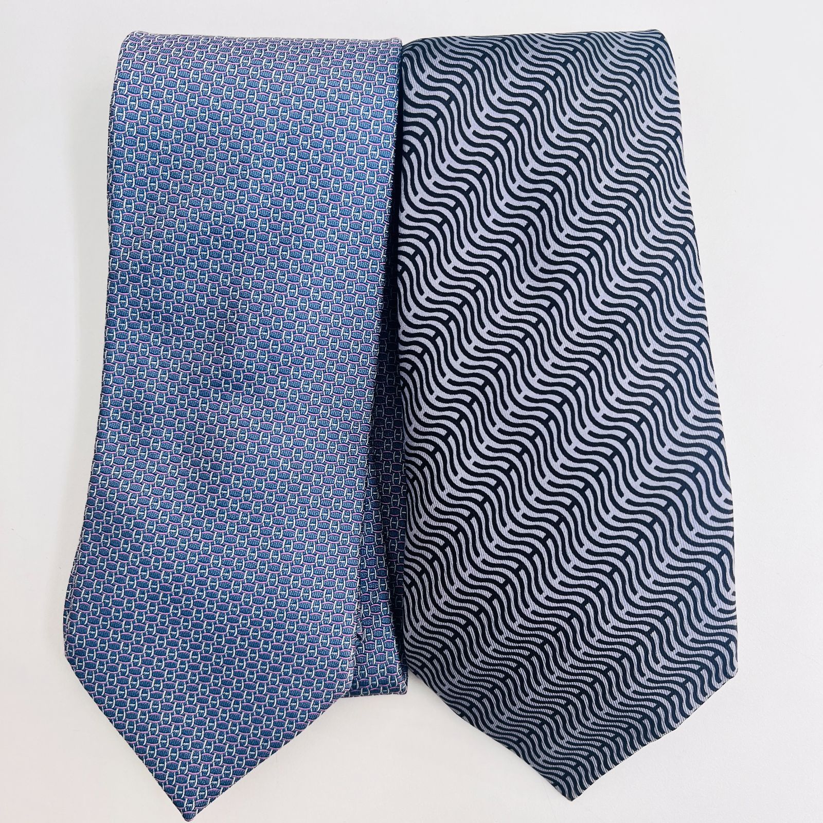 美品 HERMES ネクタイ2本セット エルメス