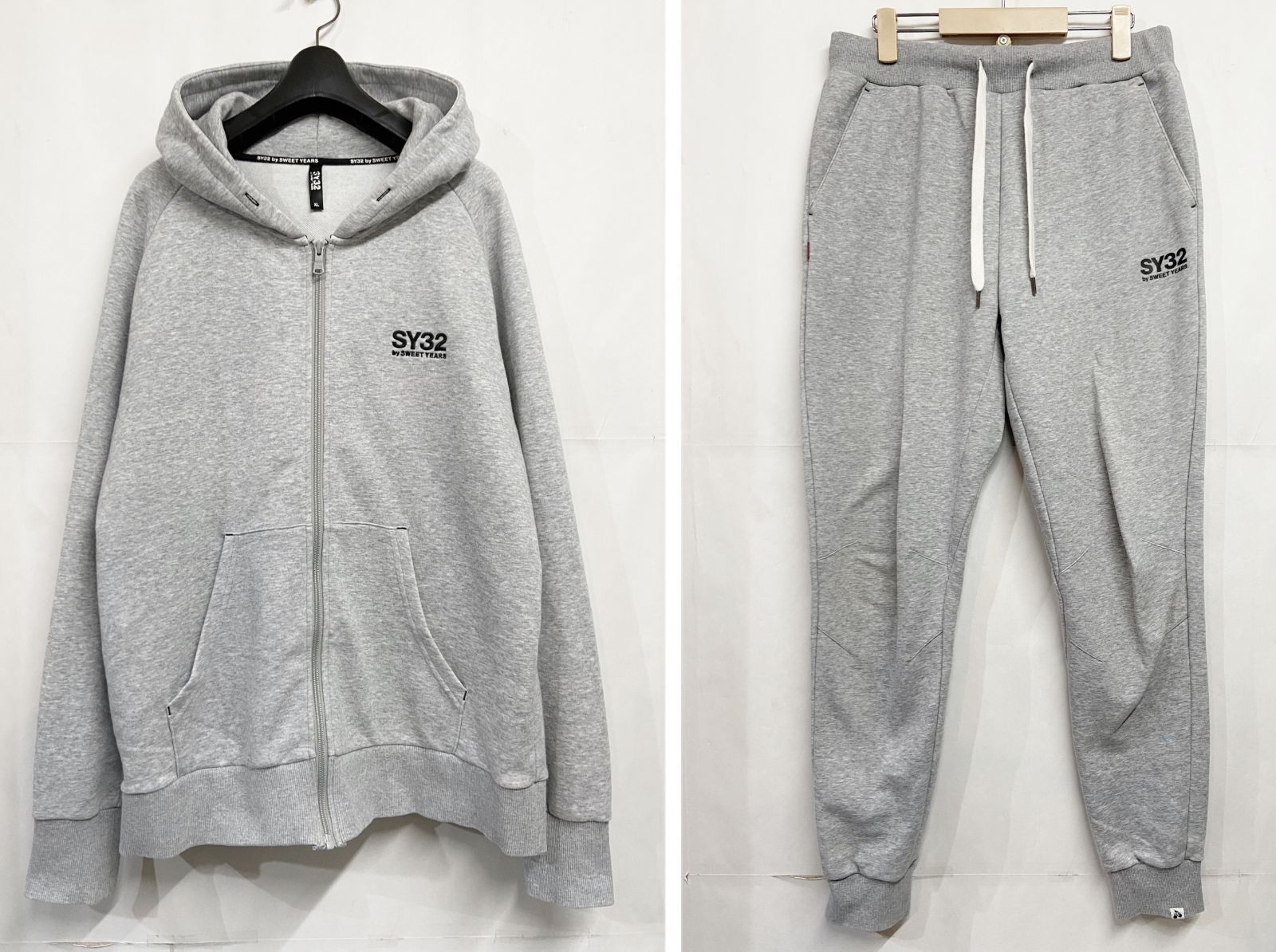 SY32 by SWEET YEARS BASIC ZIP SWEAT & SWEAT PANTS SETUP エスワイ 