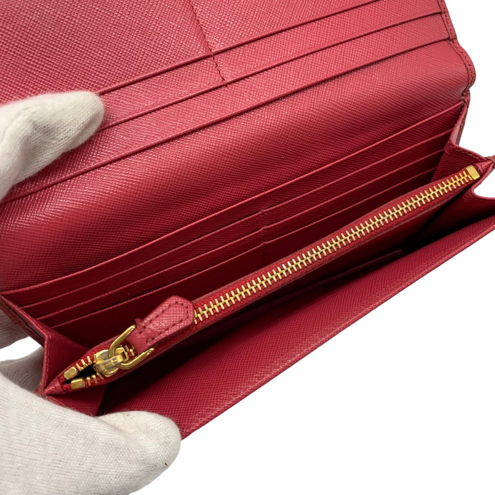 プラダ　PRADA 長財布　⭐︎クリーニング済　サフィアーノ　ピンク Amazon | [Prada] [プラダ] 長財布 サフィアーノマルチカラー