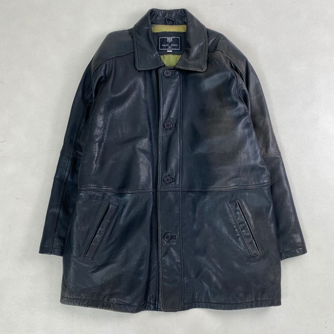 レザージャケット カーコート 人気シルエット 本革 ラム レザーコート  