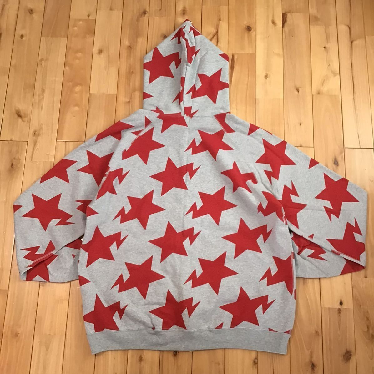 ★新品★ XL BAPE スター パーカー a bathing ape BAPE STA full zip hoodie エイプ ベイプ  アベイシングエイプ STAR NIGO