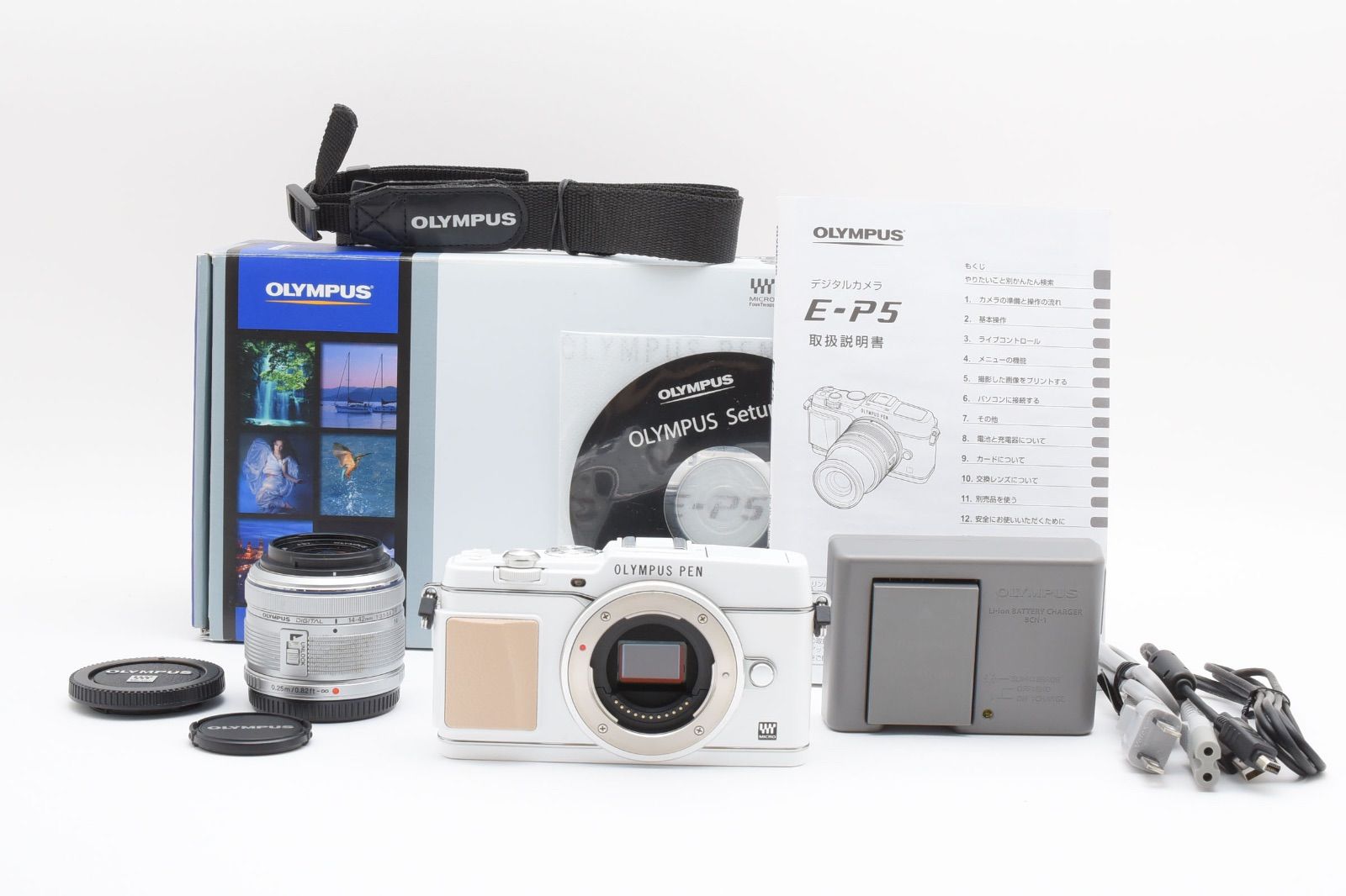 オリンパス OLYMPUS PEN E-P5 コンパクトミラーレス一眼カメラ Wi-Fi搭載 ショット数1050回