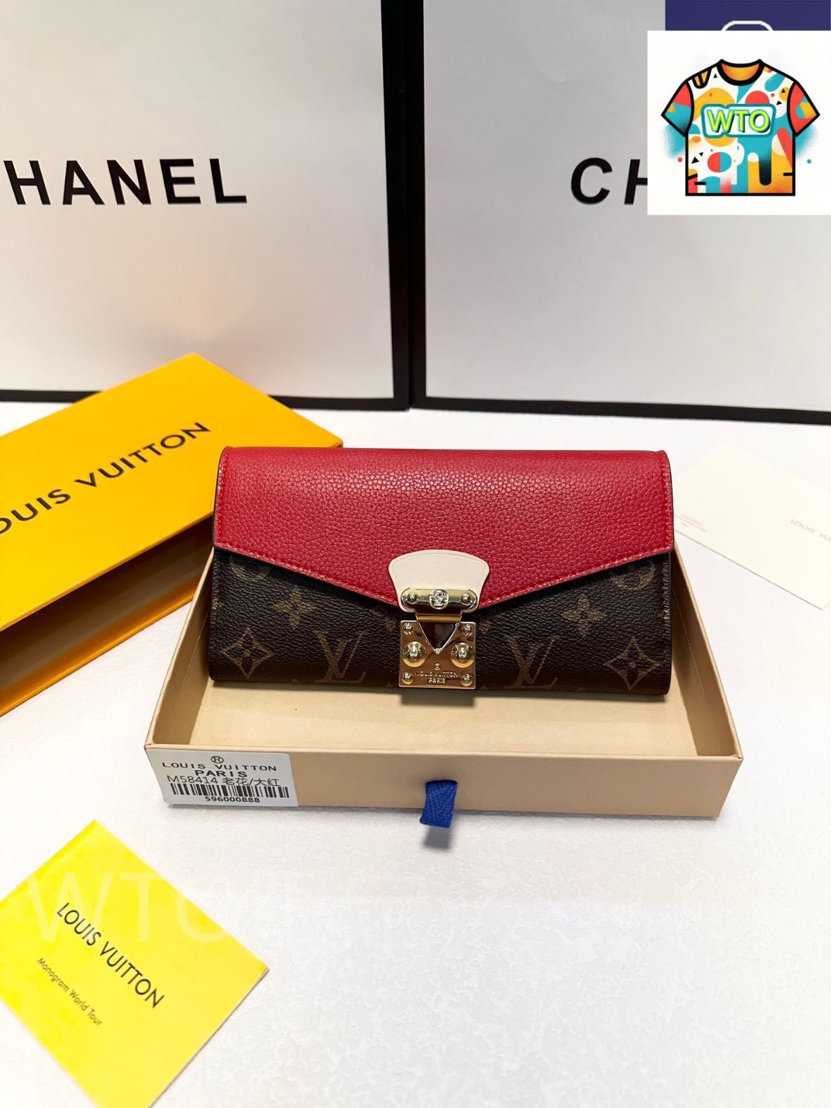 ポルトフォイユ・エミリー モノグラム・リバース｜ルイ