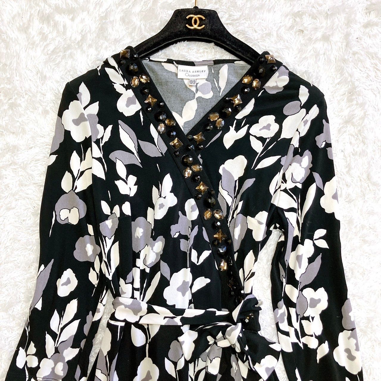 エレガント✨ 美品 LAURA ASHLEY ローラアシュレイ ロング 