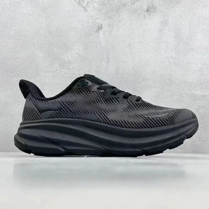 ホカオネオネ HOKAONEONE CLIFTON 9 クリフトン 9 ワイド ランニングシューズ ランニング ロード マラソン ランシュー 厚底  ワイドタイプ 男女兼用 ブラック - メルカリ