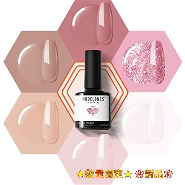 ❤カラーネイルジェル ピンクジェル 6色 8ml  クリアピンク系 桜色