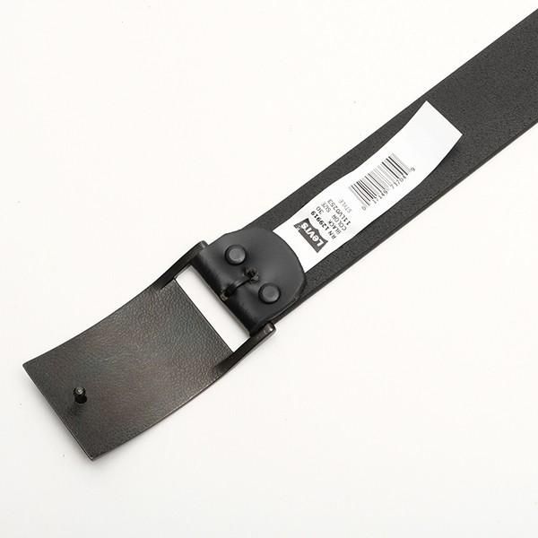 リーバイス　ロゴ　ベルト　Levi's Levi's リーバイス ロゴ バックル 本革ベルト 38mm ブラック