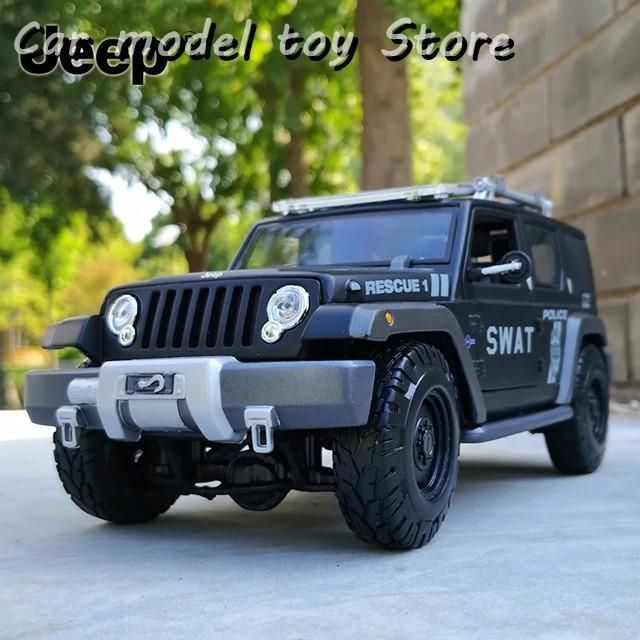新品未使用◇1:18 ジープ ラングラー ルビコン 合金レスキュー