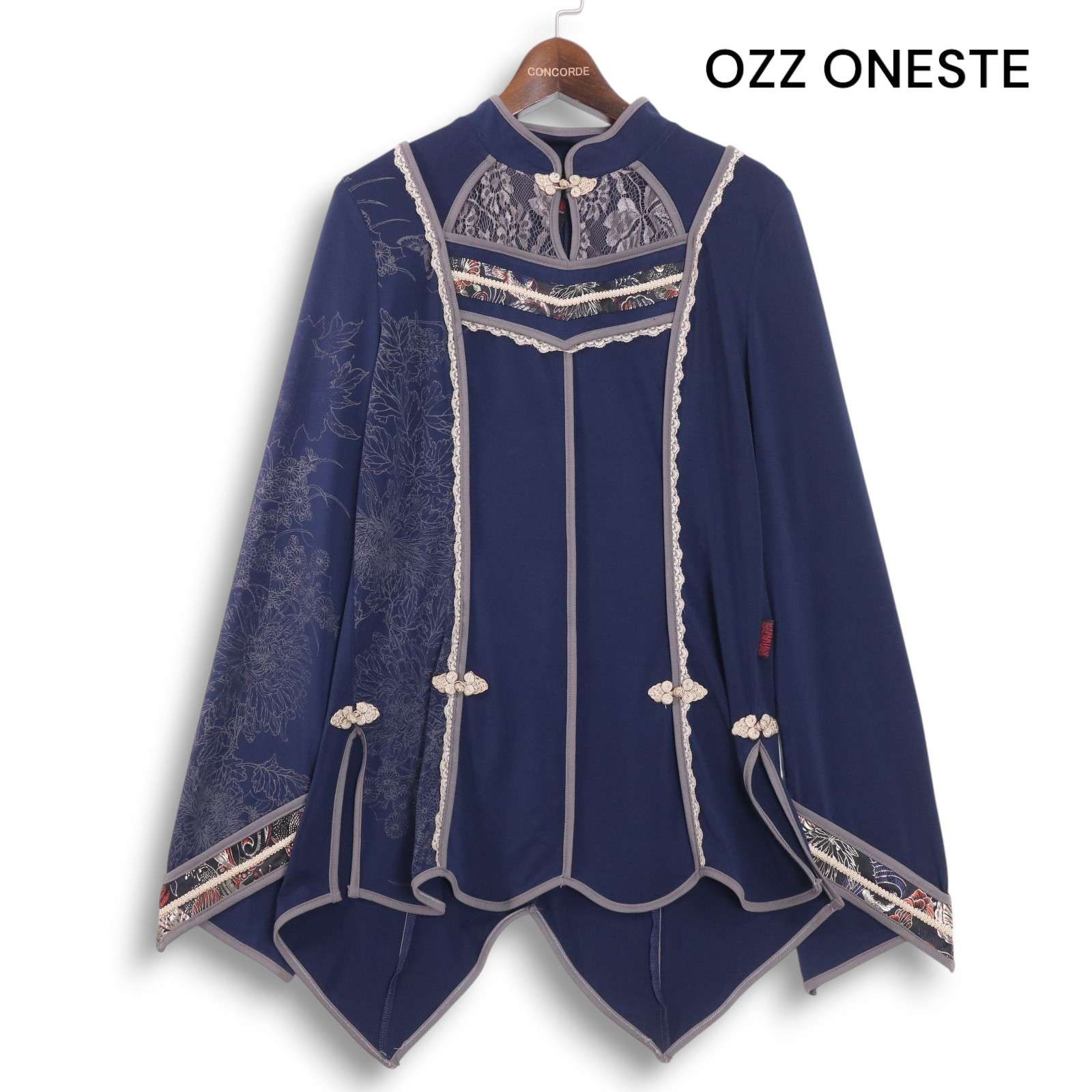 即購入可】ozz oneste チャイナ襟ブラウス