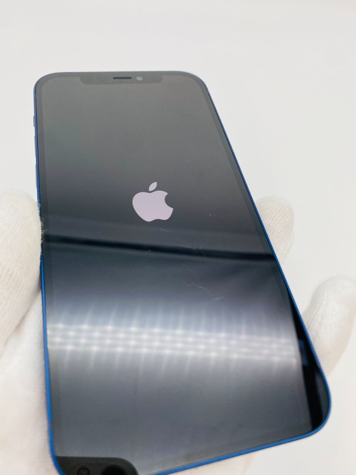 024 iPhone12 64GB ブルー/シムフリー/純正バッテリー100%-