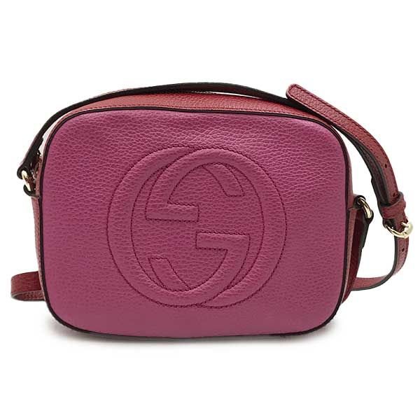 超美品 人気 GUCCI グッチ 431567 ソーホー ショルダーバッグ ピンク