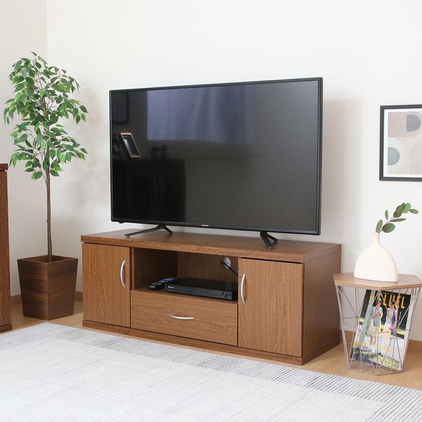 ワイドローボード 幅約118cmオークブラウン