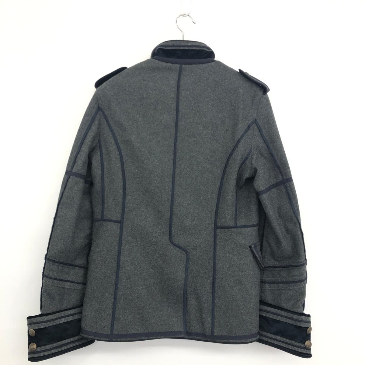 良好 D&G ドルチェ＆ガッバーナ ナポレオン ジャケット 48 グレー