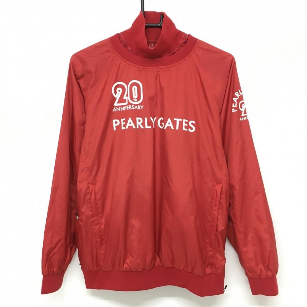 パーリーゲイツ ツインスニード レッド×白 フロントロゴ 蓄熱裏地 レディース 2 L ゴルフウェア PEARLY GATES