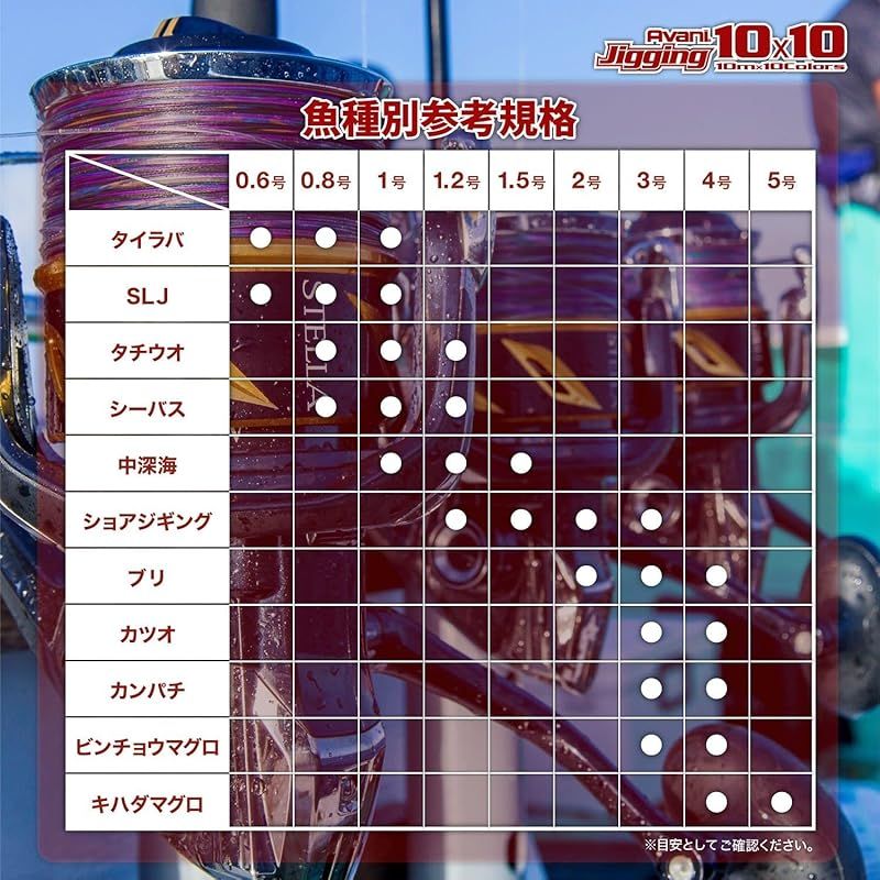 ジギング10×10 マックスパワーPE