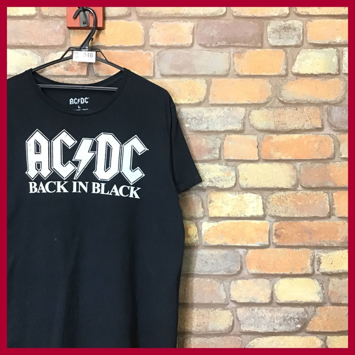 ME10-346☆雰囲気抜群☆名盤☆【AC/DC】BACK IN BLACK 発泡プリント