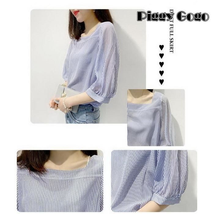 ブラウス レディース 春夏新作 おしゃれ 半袖 パフスリーブ 配色 幾何柄 シフォンブラウス 韓国chic シャツ Tシャツトップス通勤 着痩せ 新作 ブラウス レディース 40代 春夏 オシャレブラウス シフォン