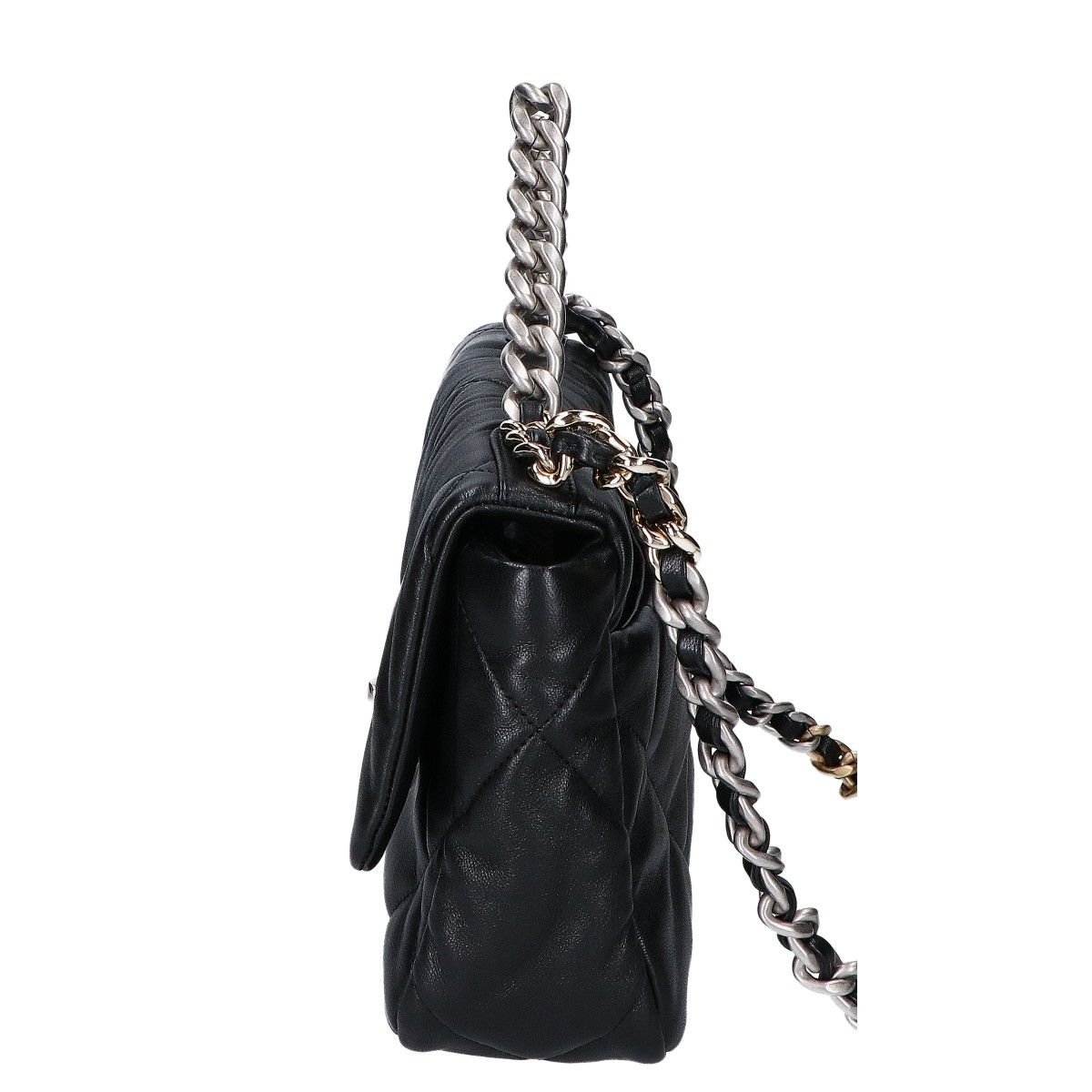 CHANEL シャネル 美品 AS1160 シャネル19 シャイニーラムスキン