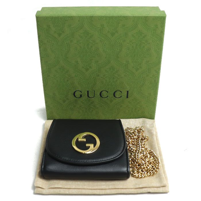 GUCCI グッチ インターロッキングG ブロンディ ミディアム チェーン 