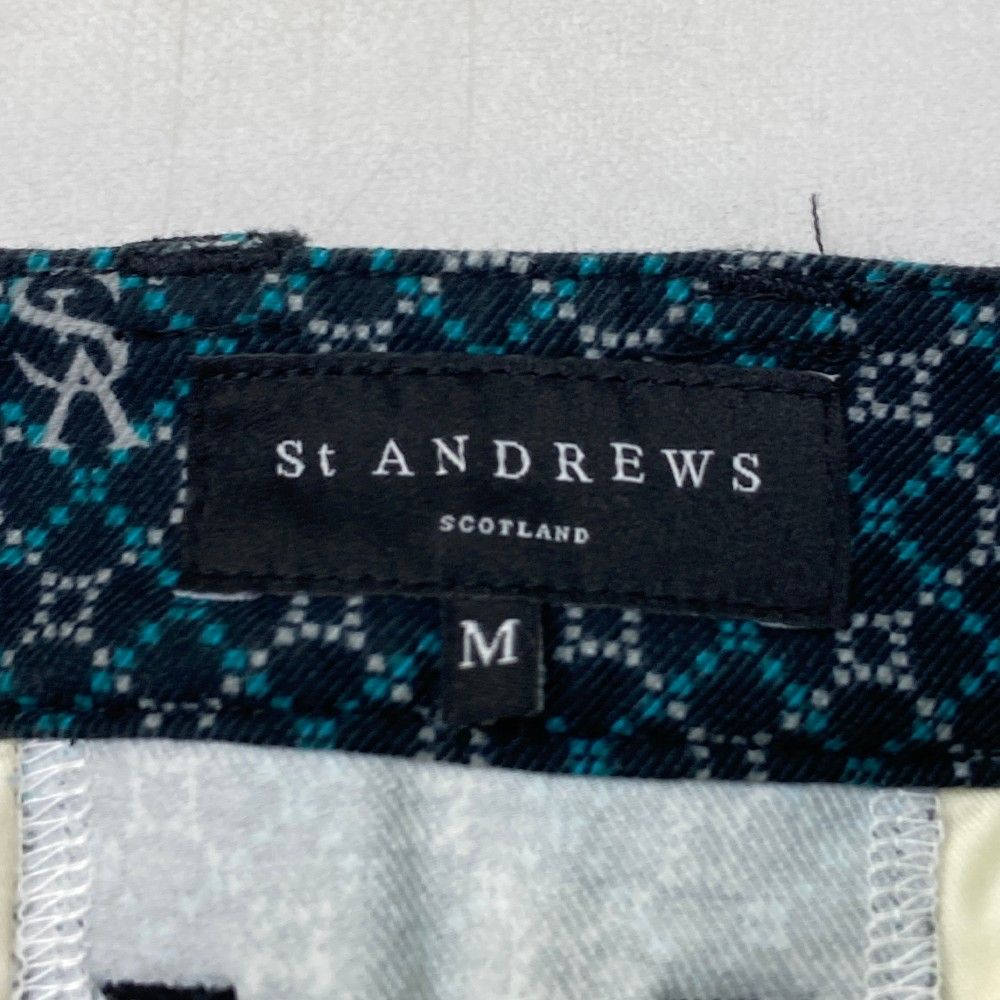 サイズ：M ST ANDREWS セントアンドリュース スカート 総柄 ブラック系