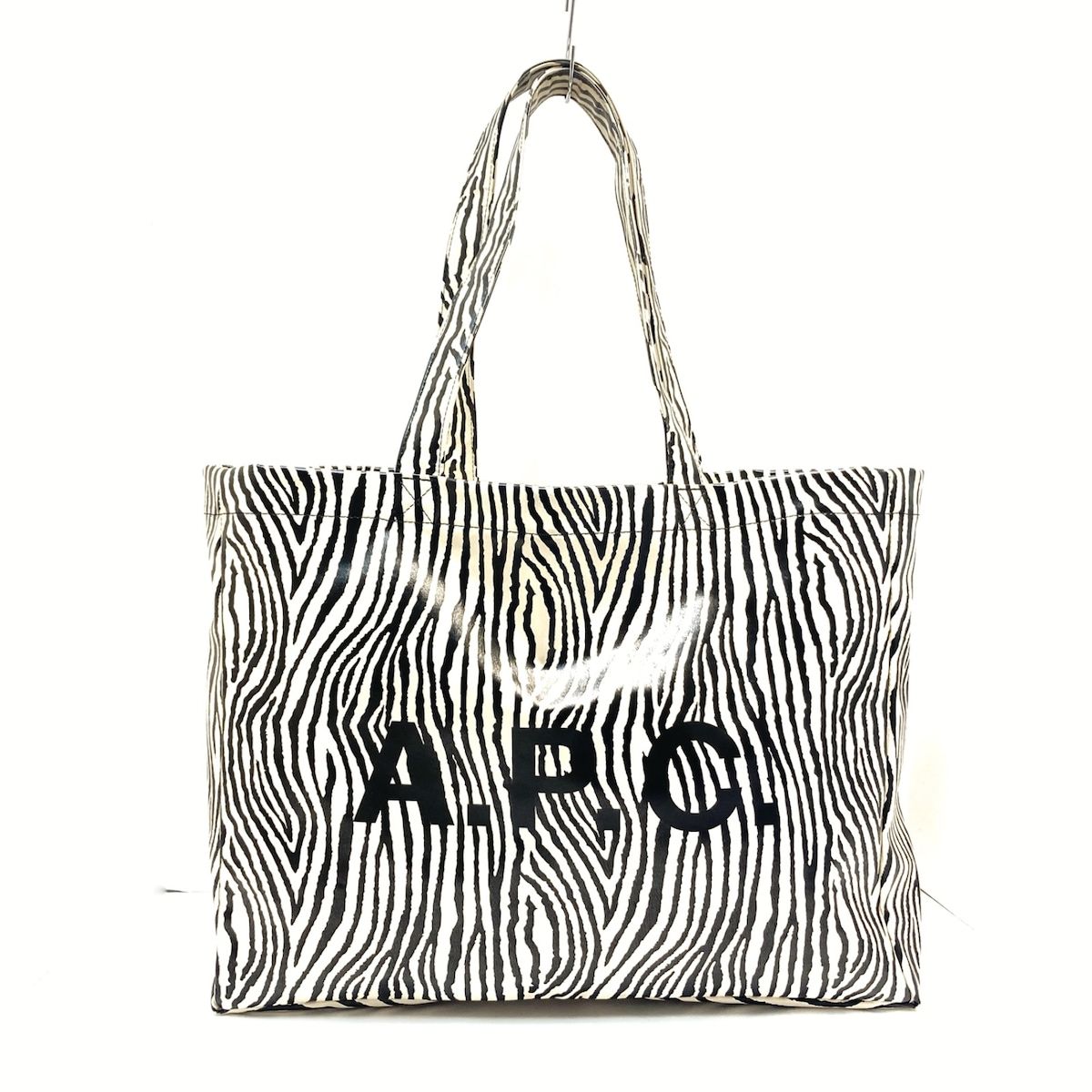 APC ゼブラ柄 レザートートバッグ