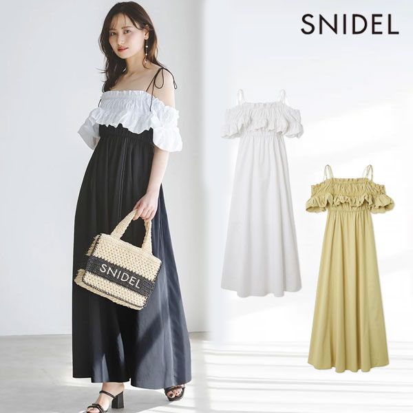 新作10%OFF】 【即納】スナイデル SNIDEL ドレス 25春夏