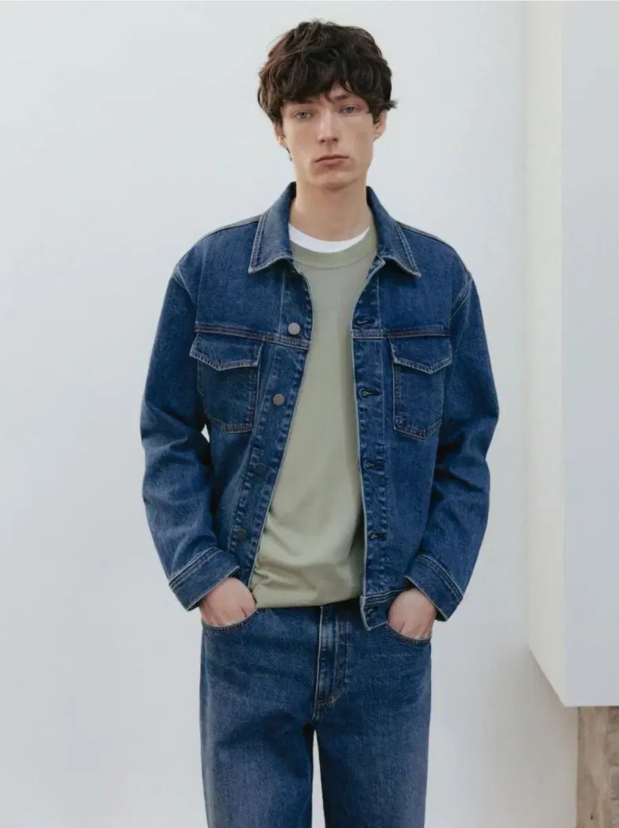 theory デニム　トラッカージャケット Stretch Denim City Trucker Jacket | Theory