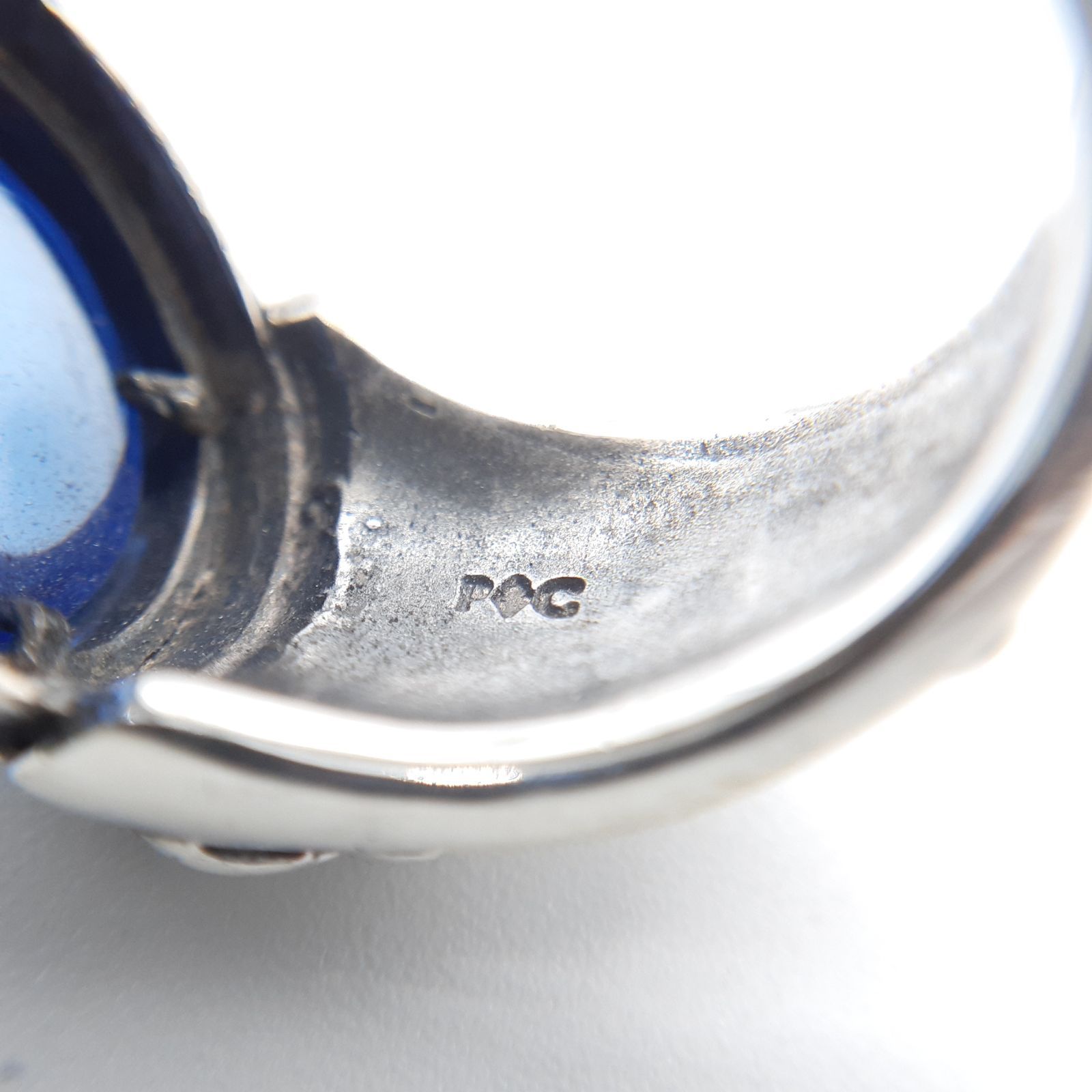 PATRICK COX シルバー925 リング 　パトリックコックス　ユリ PATRICK COX パトリックコックス リング SILVER 925 シルバー ブルー