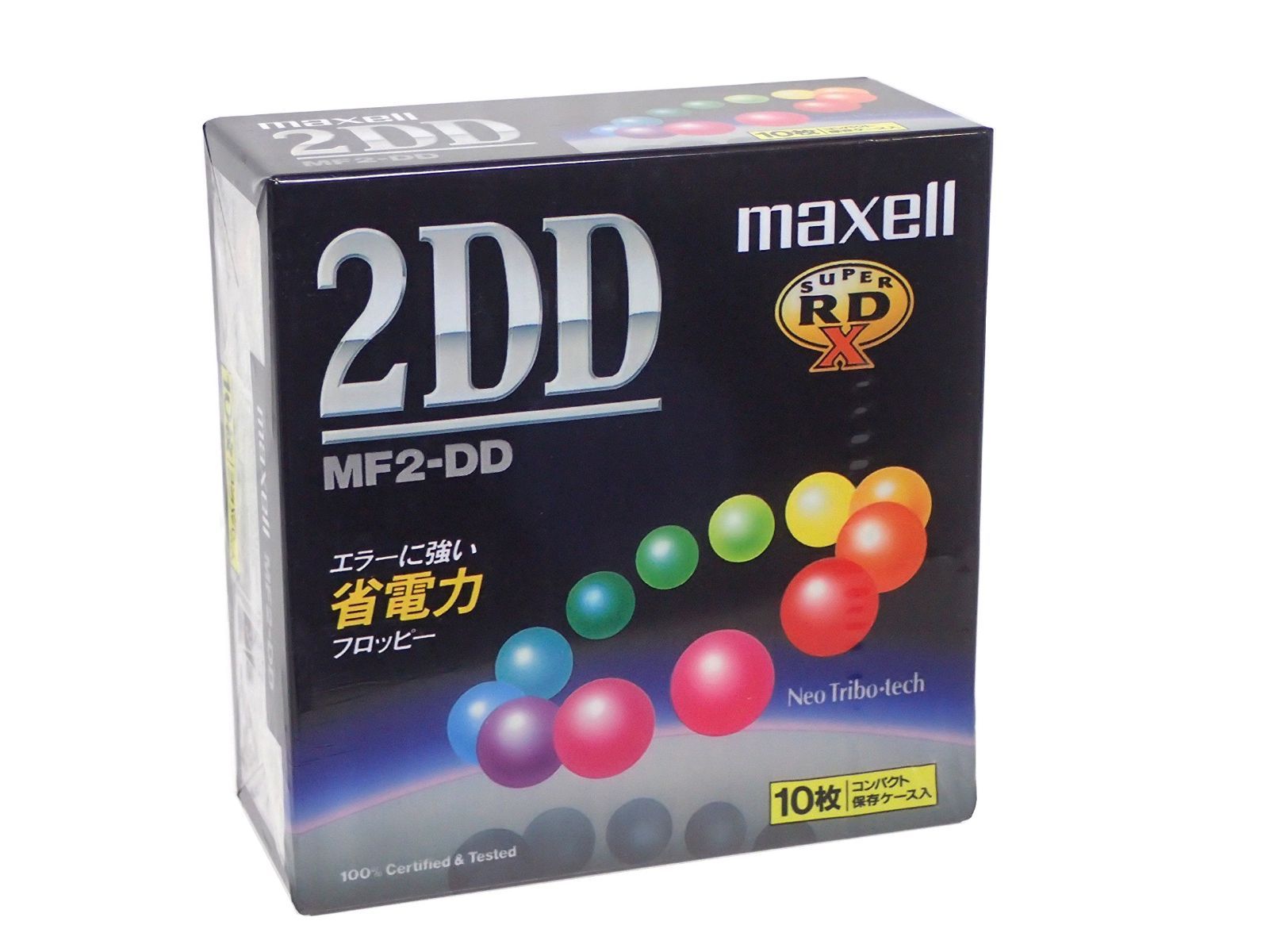 maxell マクセル 3.5インチ 2DD 1.0MB フロッピーディスク SUPER RD X MF2-DD.A10P 10枚(コンパクト保存ケース入り)  - メルカリ