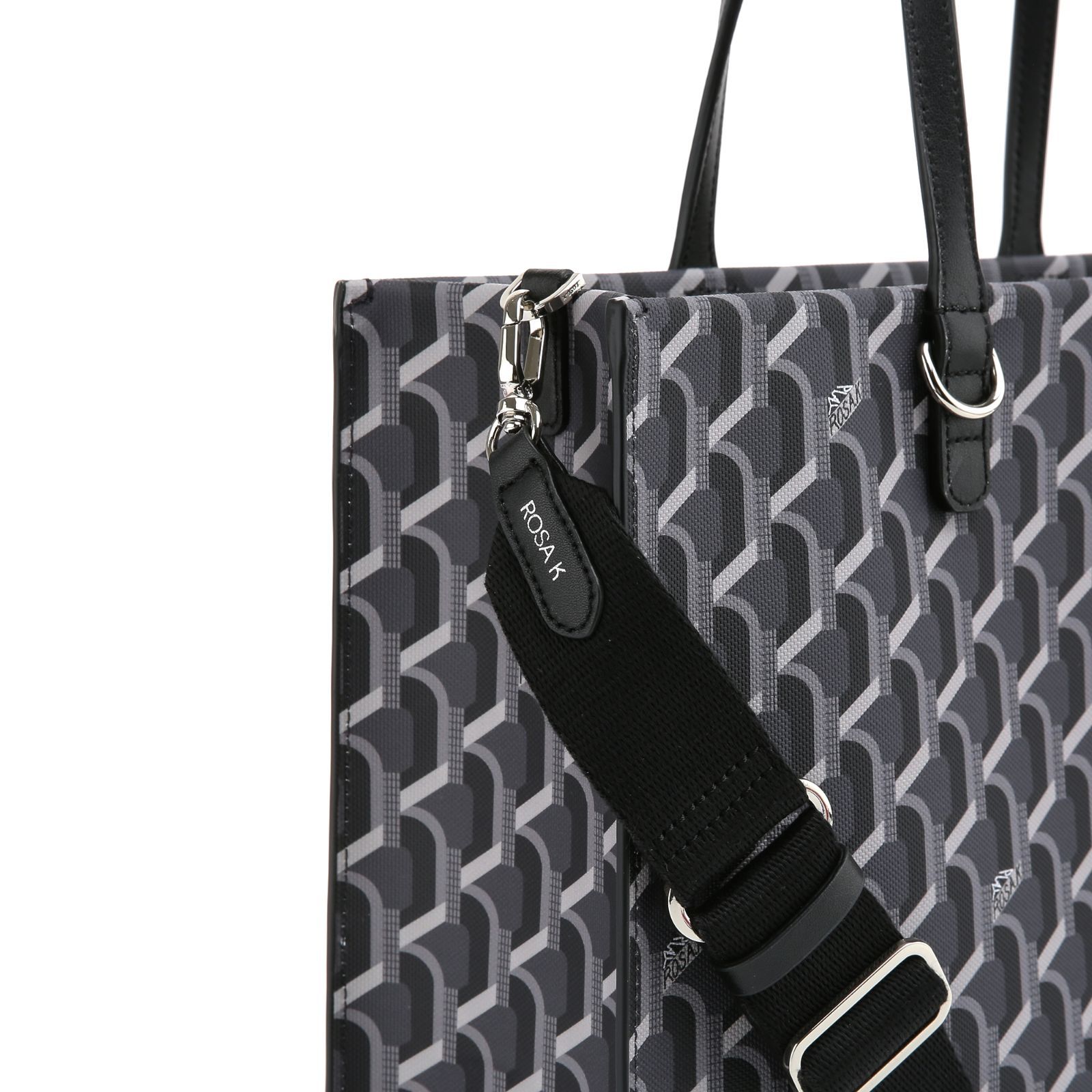 韓国大人気[rosa.K] CABAS MONOGRAM DAY TOTE BLUE BLACK_SS 韓國ROSA.K Cabas Monogram Day Tote SS