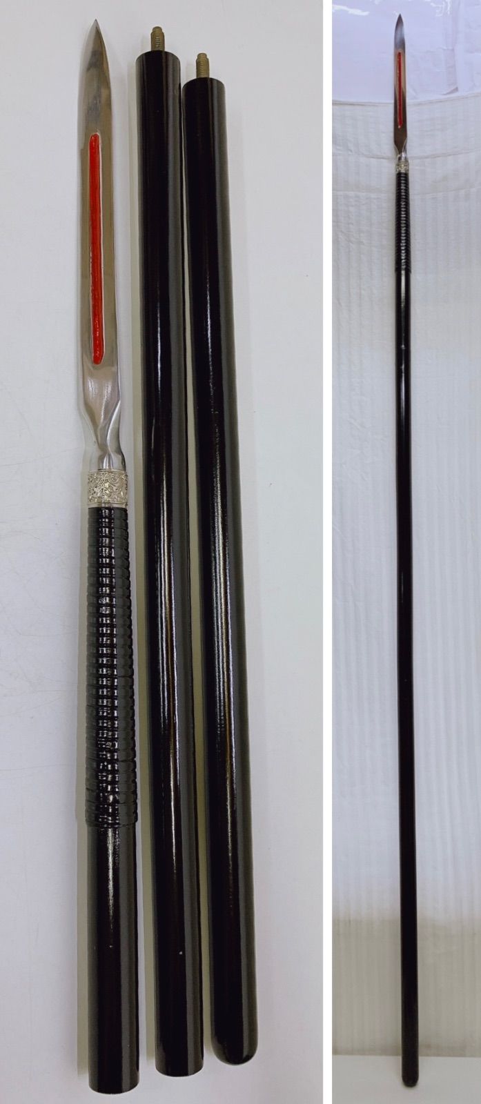 槍 模造槍 舞踊槍 踊り用 日本舞踊 日舞 小道具 時代劇 歌舞伎 全長約182cm ♥品