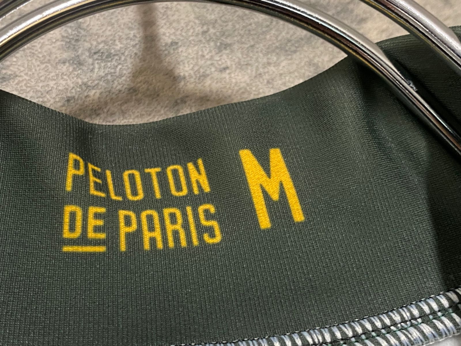 JK701 プロトンドパリ PELOTON DE PARIS Domestique LS Jersey 長袖 サイクルジャージ カーキ 黄 紺 M 裏起毛 BRIGHTFACE_UK