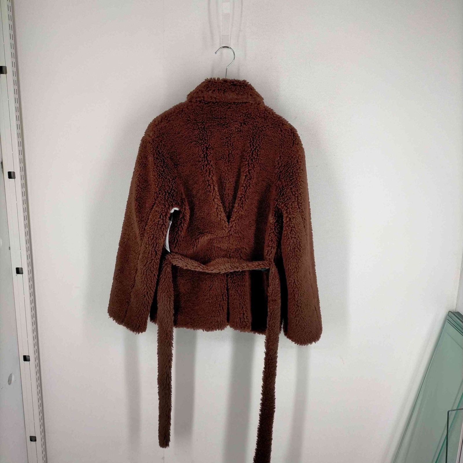 STUDIOUS】ボアフリースベルテッドブルゾン タグ付き美品【STUDIOUS 