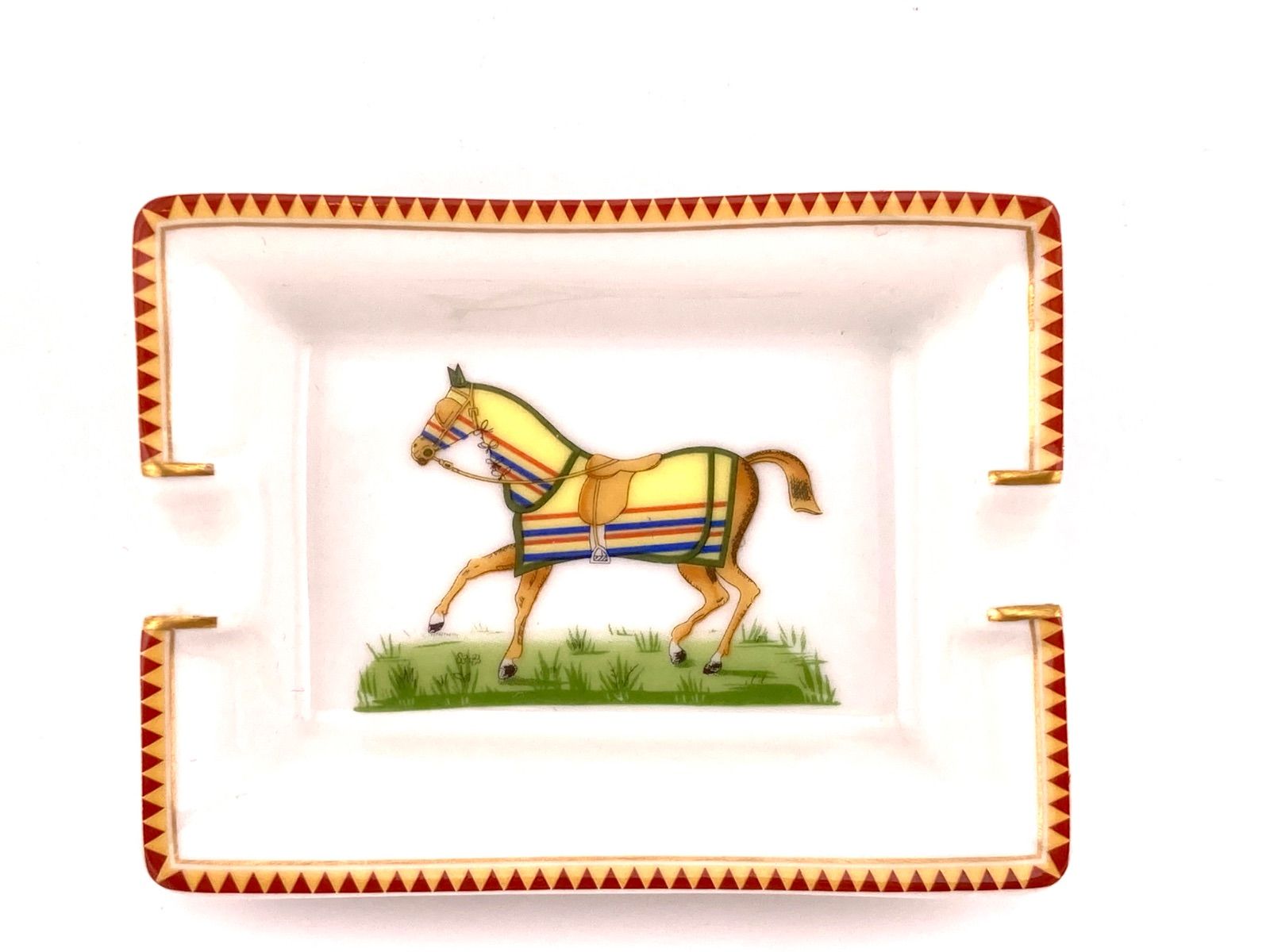 【箱付き】エルメス　馬柄　アシュトレイ　2個セット　灰皿　小物入れ hermes5568.jpg