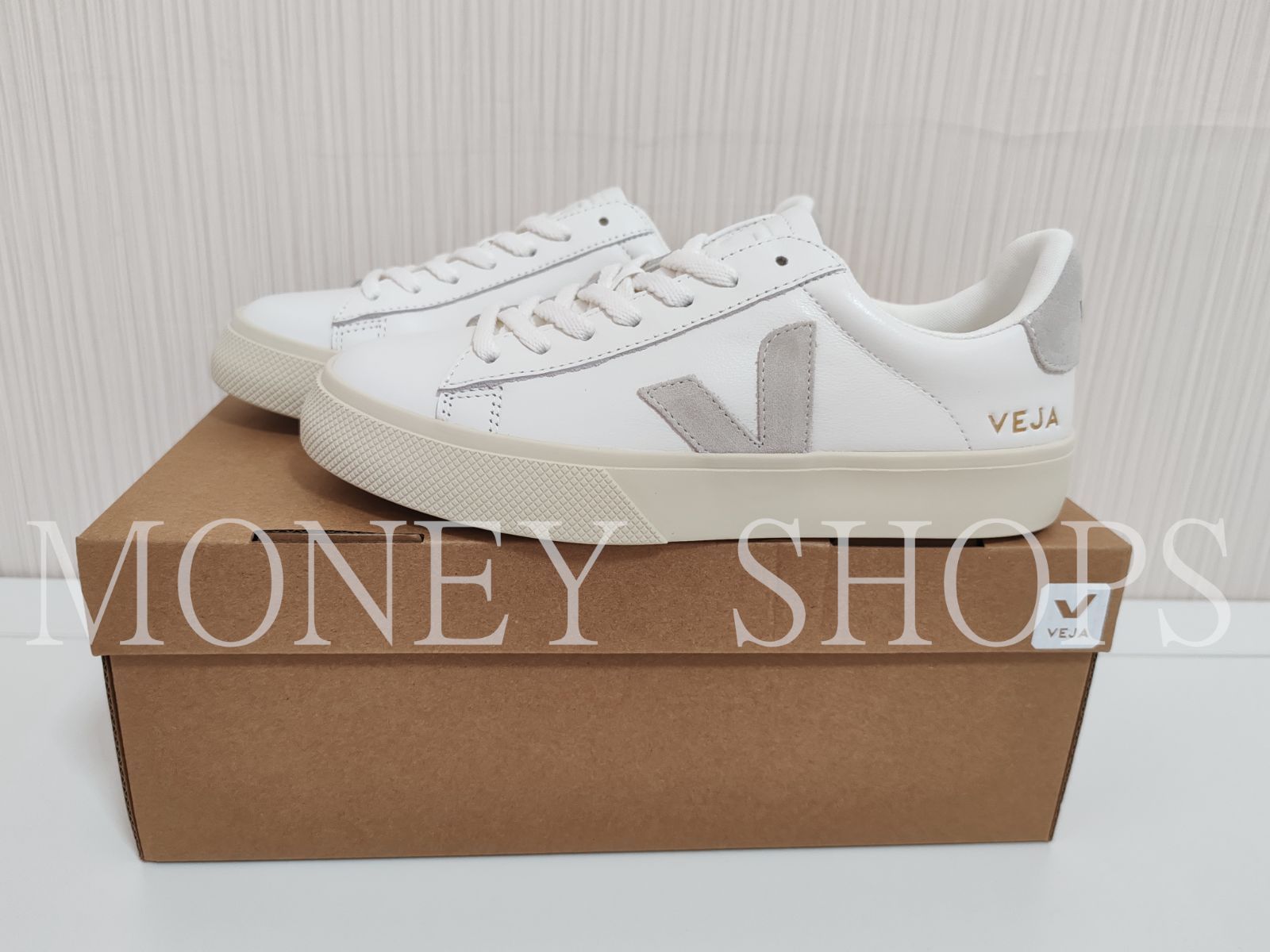 【新品★大人気】   VEJA  CAMPO CHROMEFREE LEATHER WHITE NATURAL スニーカー(男女兼用)