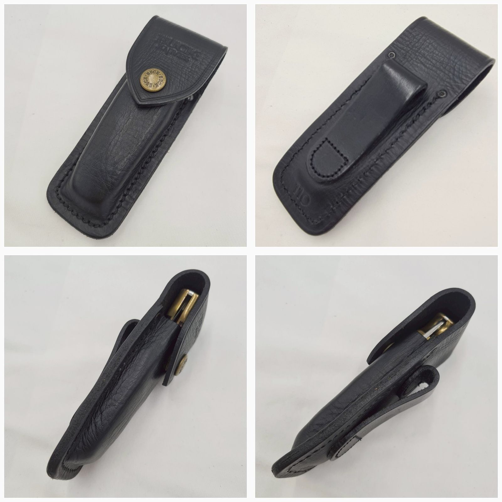 BUCK KNIVES(バックナイフ) 110 フォールディングハンター(2004年製造)　鋼材：HCステンレススチール・黒檀・真鍮 BUCK KNIVES(バックナイフ) 110 フォールディングハンター(2004