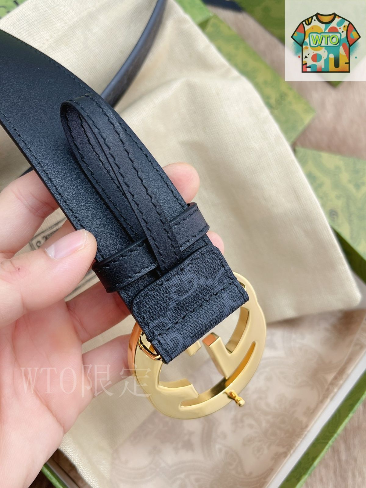 今日WTO】Gucci グッチ ダブル G 4.0cm ベルト-AI53 - メルカリ